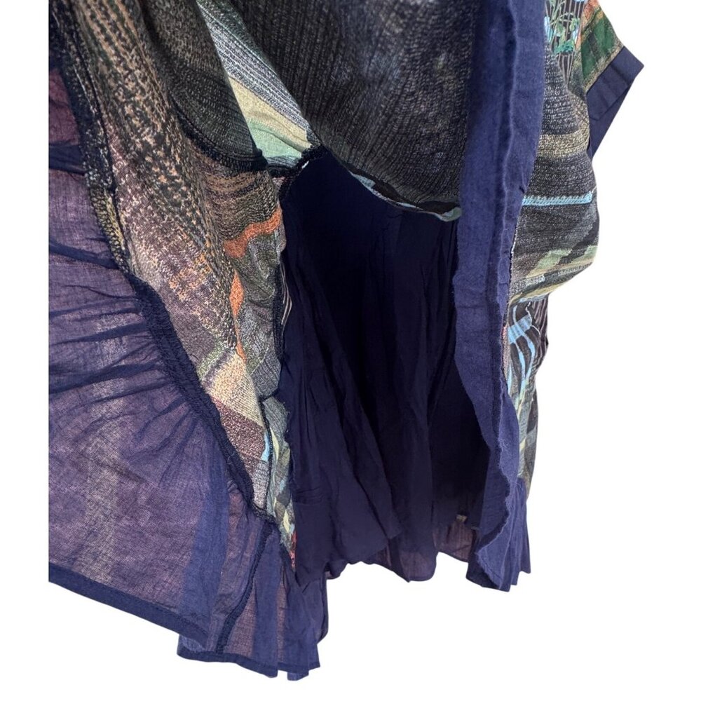 Free People Agnes Short Sleeve Ruffle V Neck Printed Floral Mini Dress .XS - Picture 6 of 10